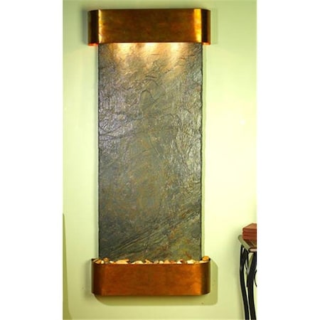 Adagio Adagio IFR1002 Inspiration Falls - Green Natural Slate Wall Fountain IFR1002